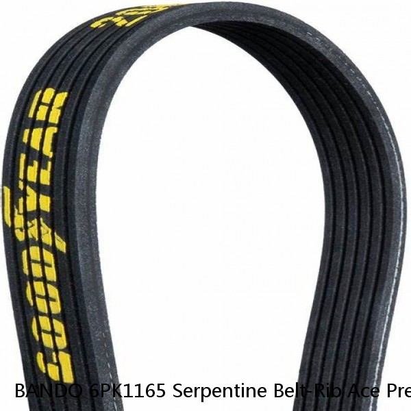 BANDO 6PK1165 Serpentine Belt-Rib Ace Precision Engineered V-Ribbed Belt 