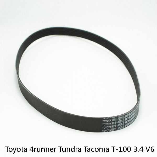 Toyota 4runner Tundra Tacoma T-100 3.4 V6 Drive Belt Kit A/C-P/S-Alternator (Fits: Toyota)