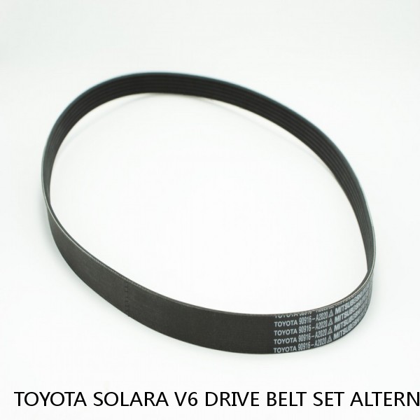 TOYOTA SOLARA V6 DRIVE BELT SET ALTERNATOR/AC POWER STEERING  4pk880  6pk1040 (Fits: Toyota) #1 image