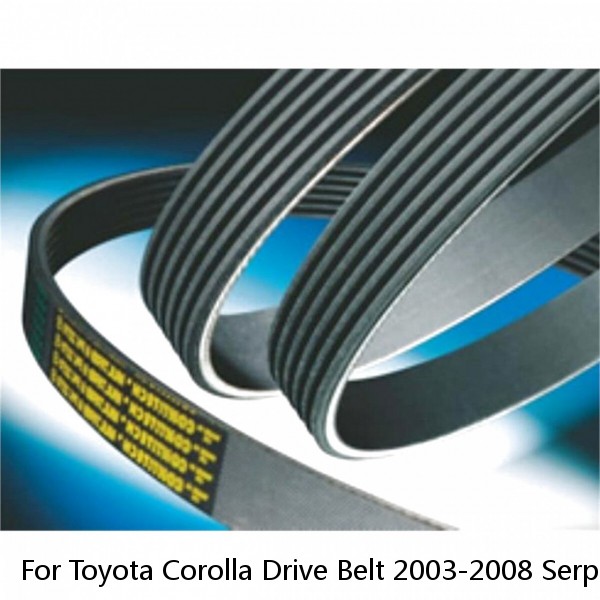 For Toyota Corolla Drive Belt 2003-2008 Serpentine Belt 6 Ribs Main Drive (Fits: Volkswagen) #1 image