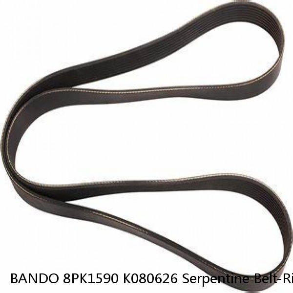 BANDO 8PK1590 K080626 Serpentine Belt-Rib Ace Precision Engineered VRibbed Belt  #1 image