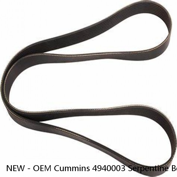 NEW - OEM Cummins 4940003 Serpentine Belt - 1.12" X 81.125" - 8 Ribs #1 image